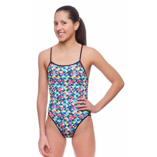 Turbo Badedragt Origami Thin Strap Flerfarvet 4XL Kvinde