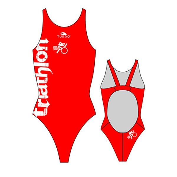 Turbo Baddräkt Triathlon Pro Resist Röd 2XL Kvinna