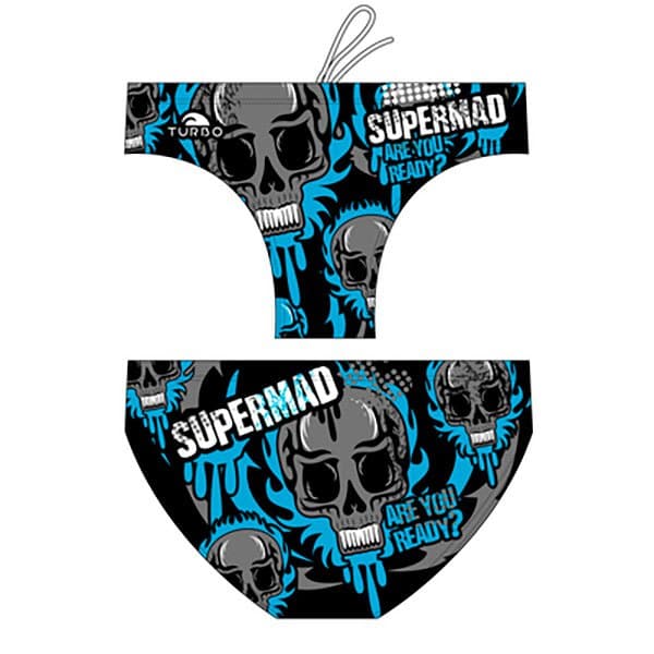 Turbo Svømning Kort Supermad Blå,Sort 5XL Mand