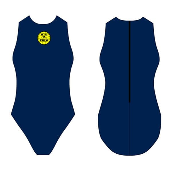 Turbo Baddräkt Basic Waterpolo Blå 11-12 Years Flicka
