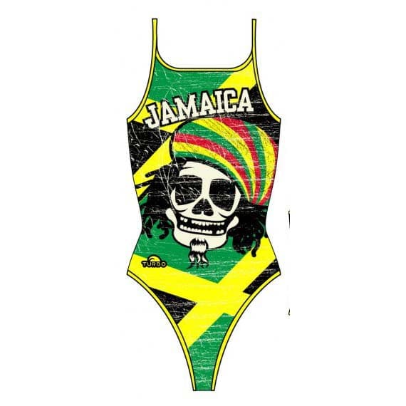 Turbo Baddräkt Med Tunn Band Jamaica Flerfärgad 9-10 Years Flicka