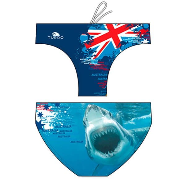 Turbo Uimahousut Shark Australia 2015 Waterpolo Sininen 4XL Mies