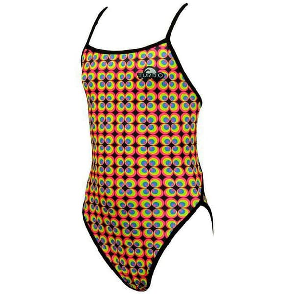 Turbo Badedragt Flower 70 Gul L Kvinde
