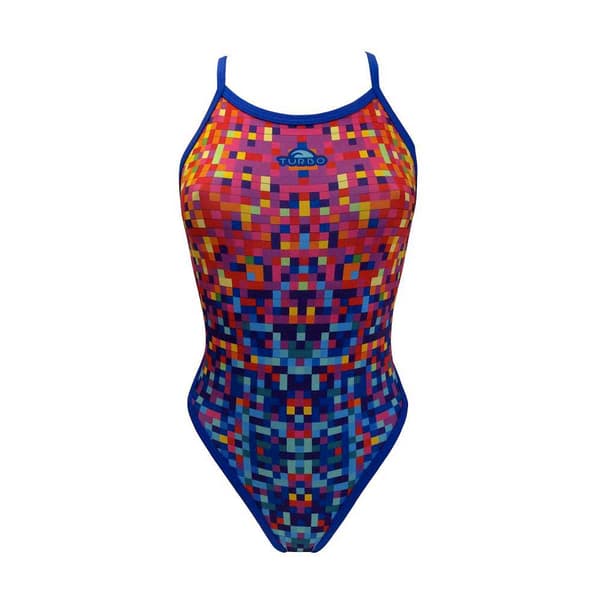 Turbo Badedragt Pixels Revolution Flerfarvet 2XL Kvinde