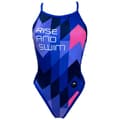 Miniatyrbillede 1 af 2: Turbo Badedragt Rise&swim Blå 5XL Kvinde