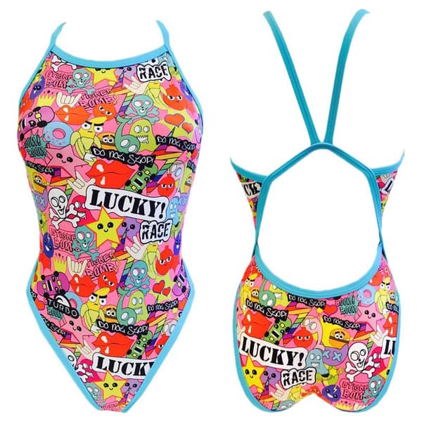 Turbo Badedragt Lucky Race Flerfarvet S Kvinde