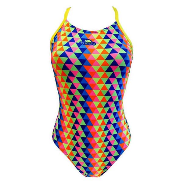 Turbo Badedragt Tridimesion Pro Racer Flerfarvet 2XL Kvinde