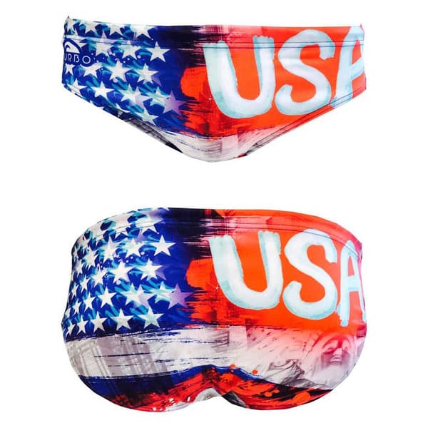 Turbo Uimahousut Usa Painting 2017 Punainen,Sininen 5XL Mies