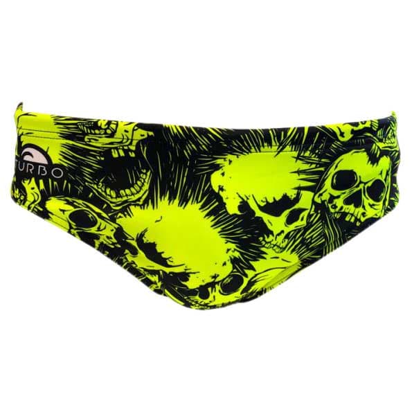 Turbo Simning Kalsonger Skull Punk Gul,Svart S Man