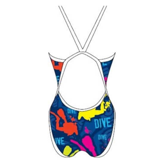 Turbo Badedragt Dive 2016 Revolution Blå L Kvinde
