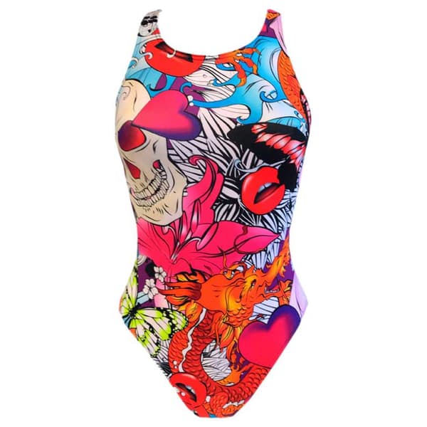 Turbo Uimapuku Hallo Monivärinen 5XL Nainen