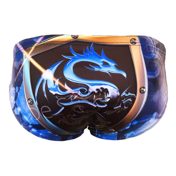 Turbo Svømning Kort Viking Emblem Blå XL Mand