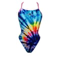 Miniatyrbillede 1 af 2: Turbo Badedragt Swirl Flerfarvet 5XL Kvinde