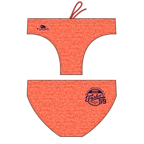 Turbo Simning Kalsonger Plain Orange 4XL Man