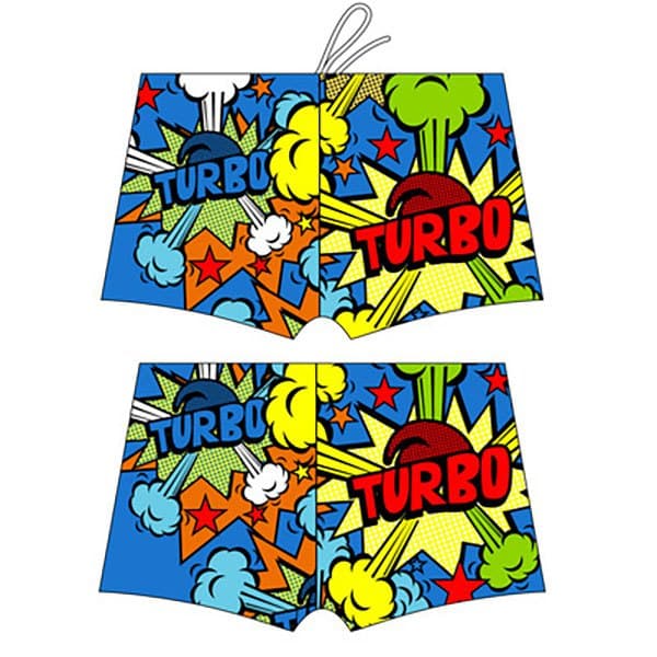 Turbo Svømmebokser Pop Flerfarvet 4XL Mand
