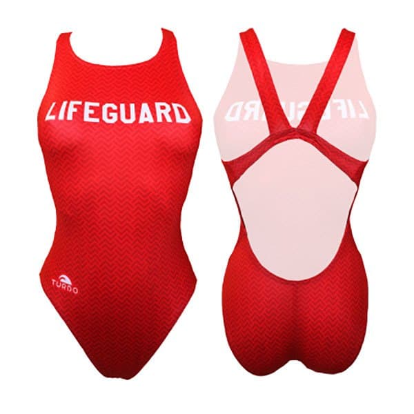 Turbo Badedragt New Lifeguard Rød S Kvinde