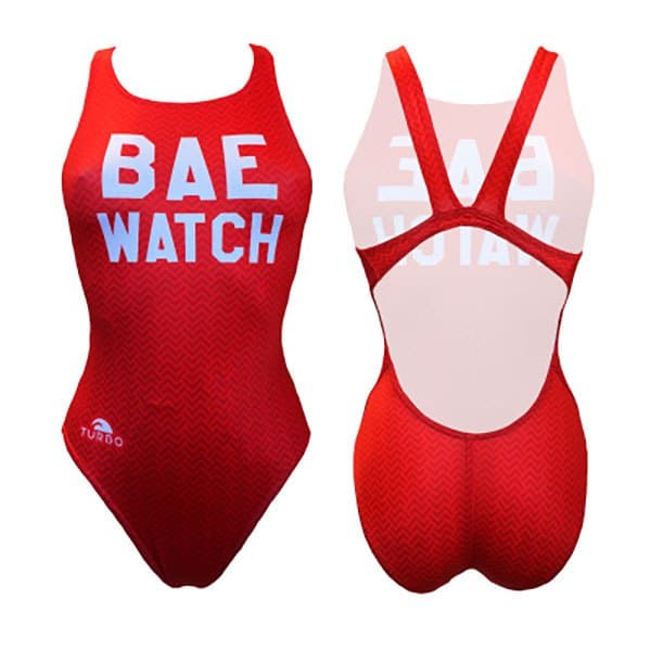 Turbo Badedragt Bae Watch Rød L Kvinde