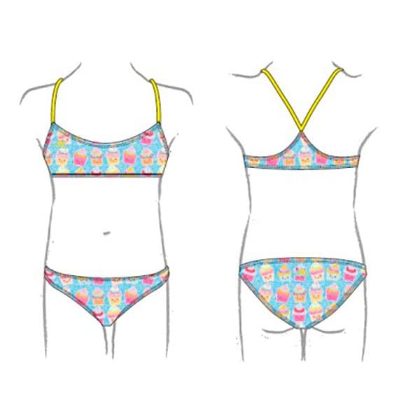Turbo Bikini Swett Happy Flerfärgad 9-10 Years Pojke