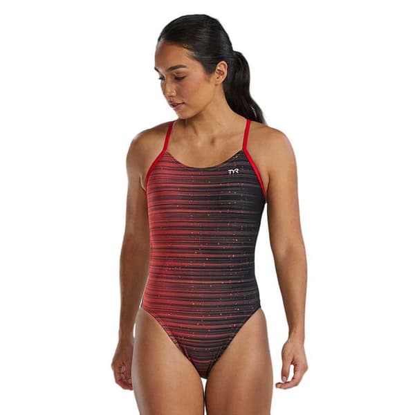 Tyr Badedragt Durafast Elite Cutoutfit Speedwarp Rød 26 Kvinde