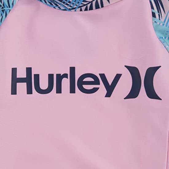 Hurley Pige Langærmet Fuld Lynlås Rashguard Set Set Rosa M
