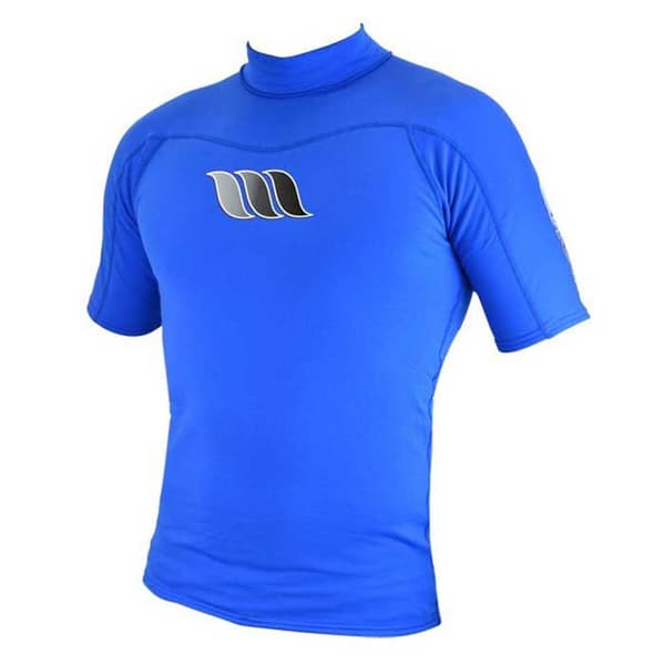 West Kortærmet Rashguard Lycra Core Blå M