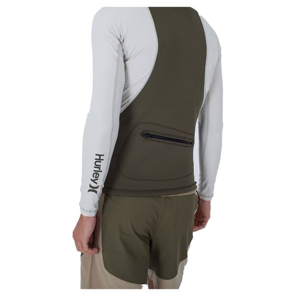 Hurley Kortærmet Surf T-shirt Med Hætte Coast Guard Beige XL
