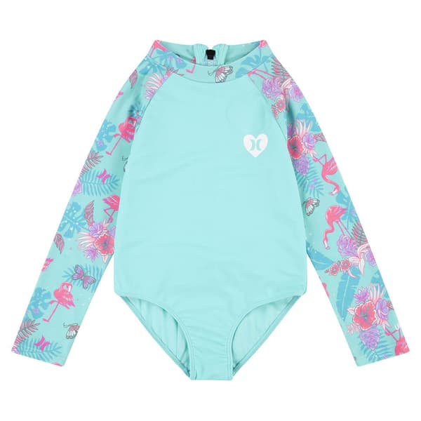Hurley Langærmet Rashguard Ruffle Grøn 3T