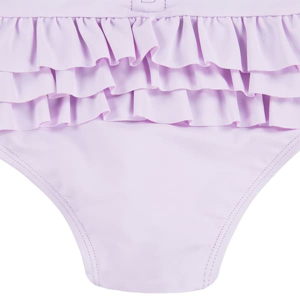 Hurley Långärmad Rashguard Ruffle Rosa 2T