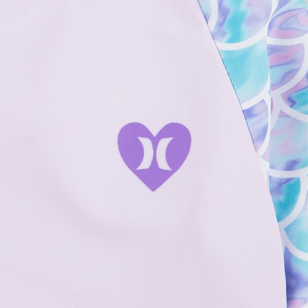 Hurley Långärmad Rashguard Ruffle Rosa 4T