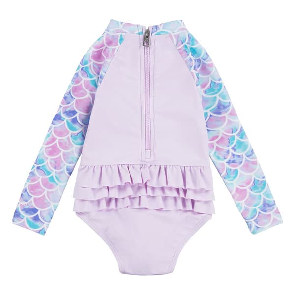 Hurley Långärmad Rashguard Ruffle Rosa 4T