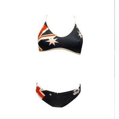 Turbo Bikini Australian Flag Blå M Kvinna