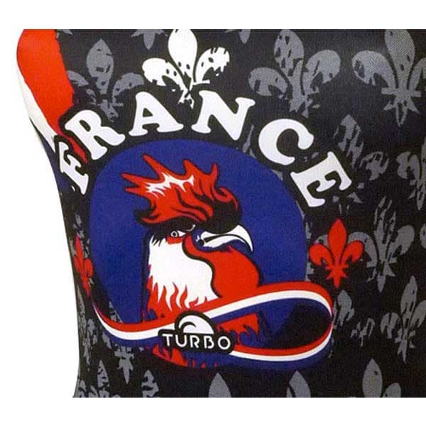 Turbo Frankrig Badedragt Med Tynd Rem Coq Sort 7-8 Years Pige