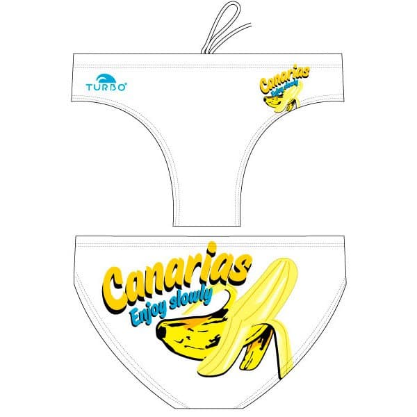 Turbo Simning Kalsonger Banana Enjoy Slowly Waterpolo Vit S Man