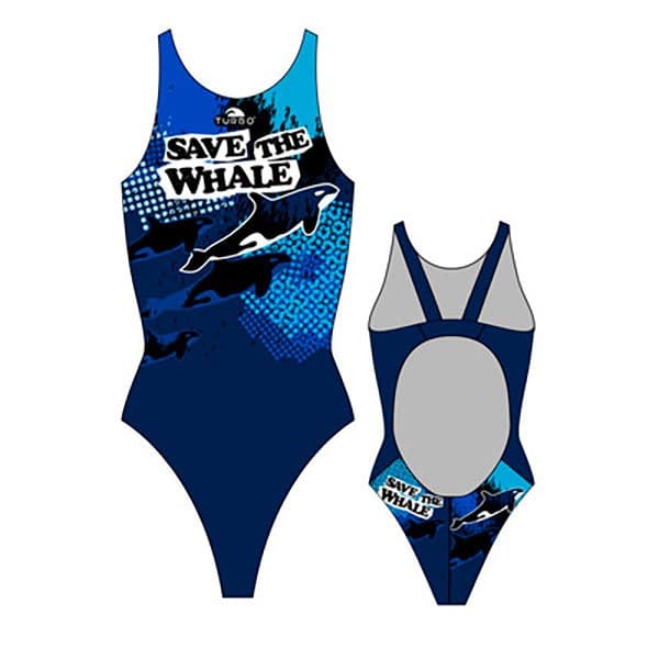 Turbo Badedragt Save The Whale Pro Resist Blå 2XL Kvinde