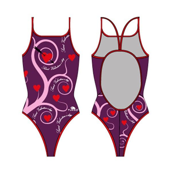 Turbo Ohut Hihna Uimapuku Saint Valentine 09 Violetti 9-10 Years Tyttö