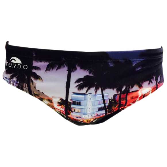 Turbo Simning Kalsonger Miami Beach Svart 4XL Man