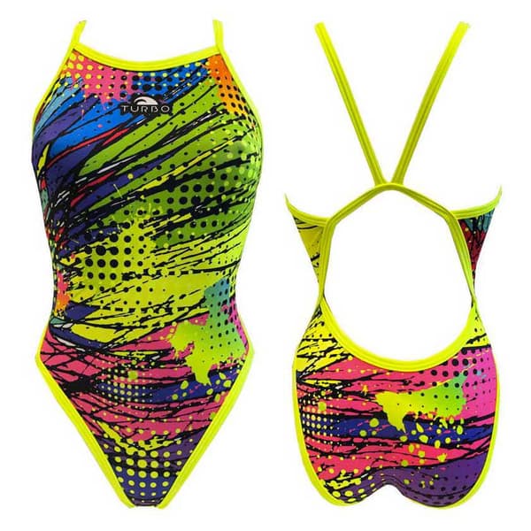 Turbo Badedragt Kriptonite Flerfarvet 4XL Kvinde