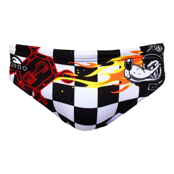 Turbo Uimahousut Speed Valkoinen,Musta L Mies