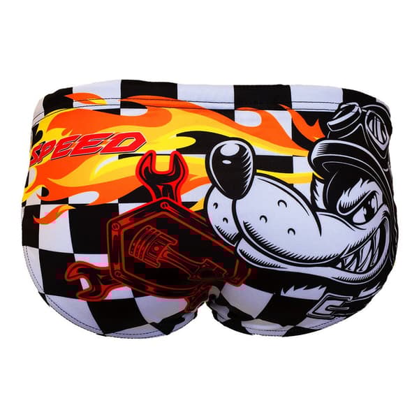 Turbo Uimahousut Speed Valkoinen,Musta L Mies