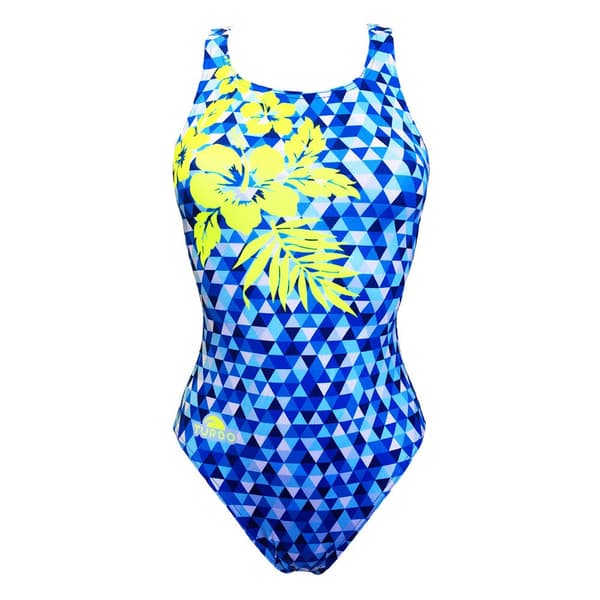 Turbo Badedragt Blue Hawaii Blå 5XL Kvinde