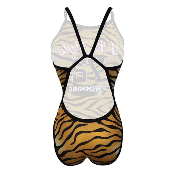 Turbo Badedragt Tiger College Brun 4XL Kvinde