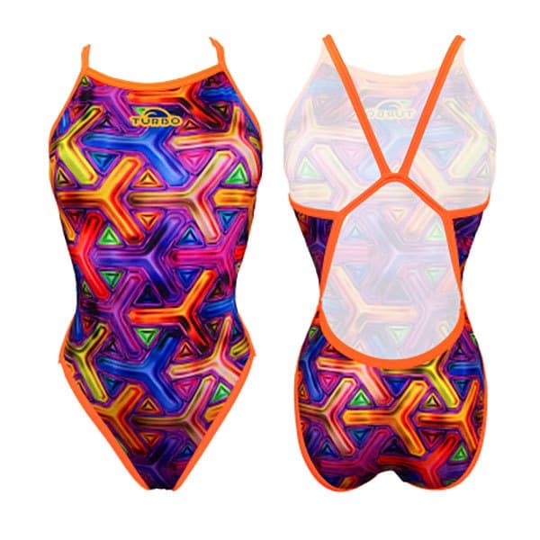 Turbo Badedragt Revolution Flerfarvet 2XL Kvinde