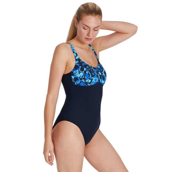 Speedo Uimapuku Contourlustre Shaping Sininen UK 32 Nainen