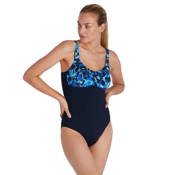 Speedo Uimapuku Contourlustre Shaping Sininen UK 32 Nainen