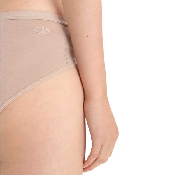 Icebreaker Bikini Bund Siren Hipkini Beige XS Kvinde