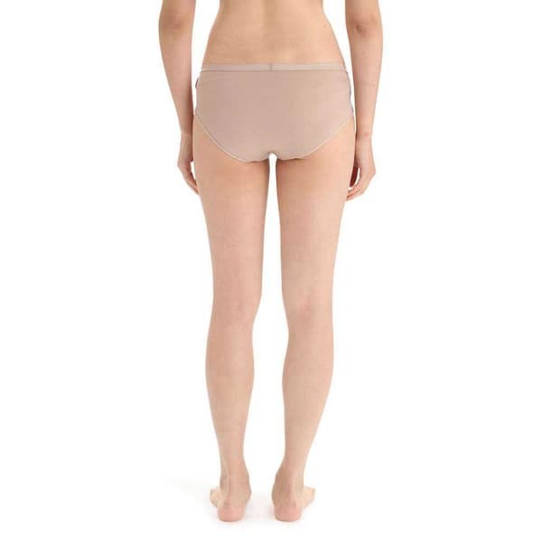 Icebreaker Bikini Bund Siren Hipkini Beige XS Kvinde