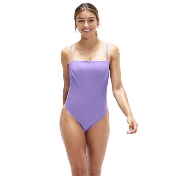 Speedo Mastectomy Pocketing Badedragt Solid Adjustable Lilla UK 34 Kvinde