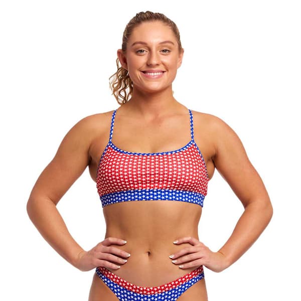 Funkita Bikinitop Swim Crop Flerfarvet AUS 8 Kvinde