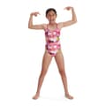Miniatyrbillede 1 af 9: Speedo Badedragt Punk Floral Lane Line Back Allover Endurance Rosa 13-14 Years Pige