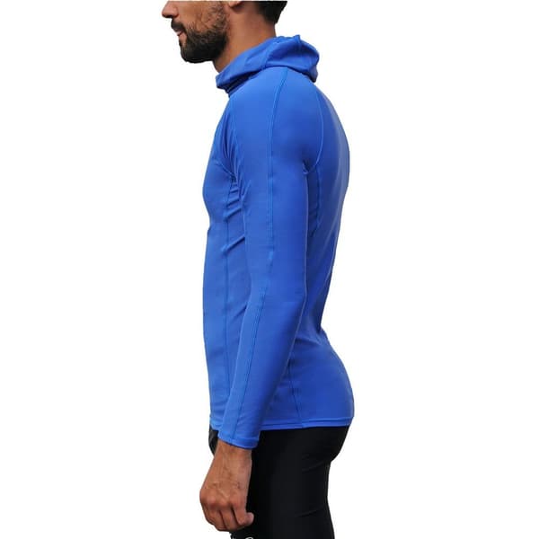 Iq-uv Langærmet T-shirt Med Hætte Uv 300 Blå 3XL